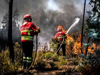 Photos: Portugal battles wildfires amid searing heat
