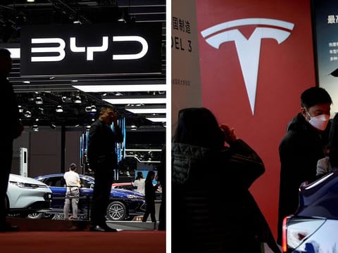  Analysts expect some of those gaps to close considerably next year — they’re projecting Tesla will generate $114 billion in sales to BYD’s $112 billion.