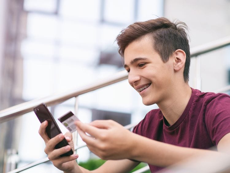 Teen kid credit cards