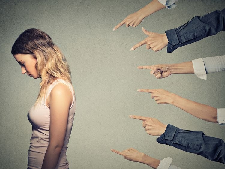 People pointing fingers