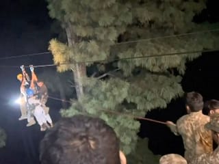 Photos: How Pakistan helicopter, ziplining commandos rescued 8 people from dangling cable car