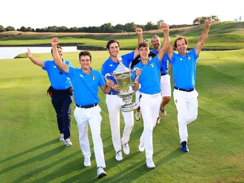 Italy Mens Team - Winners of the 2022 Eisenhower Trophy in the World Amateur Team Championship