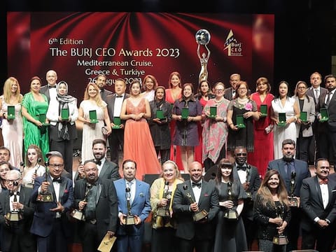 Award winners at the Burj CEO Awards 2023