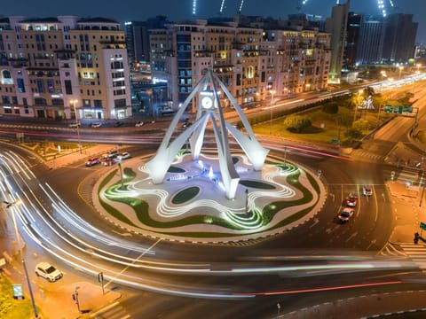 Dubai's iconic Clock Tower Roundabout has been refurbished keeping in view its historical significance.