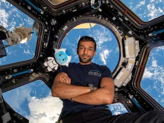 Sultan Al Neyadi showed us what's beyond the stars in the desert night sky
