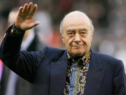 Self-made Egyptian billionaire and former Harrods owner Mohamed Al Fayed. (File photo)