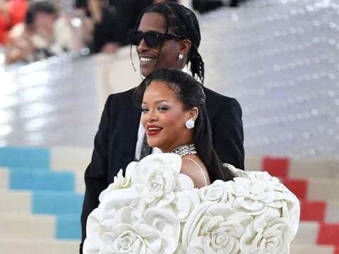 Rihanna  and rapper A$AP Rocky'     
