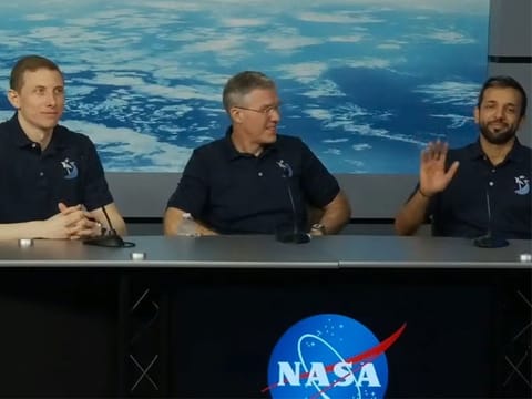  Sultan of Space, Crew-6 colleagues share stories of life in space at NASA press briefing