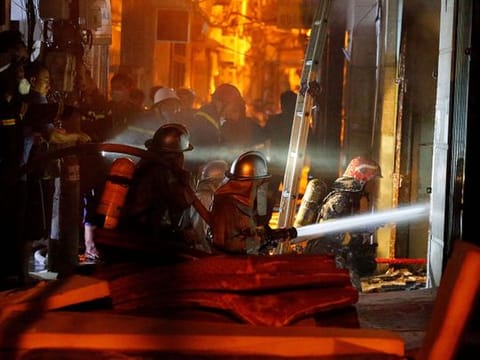 Photos: Fifty-six people killed in Hanoi apartment fire