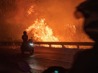 Photos: Firefighters battle peatland blazes as haze shrouds Indonesian city