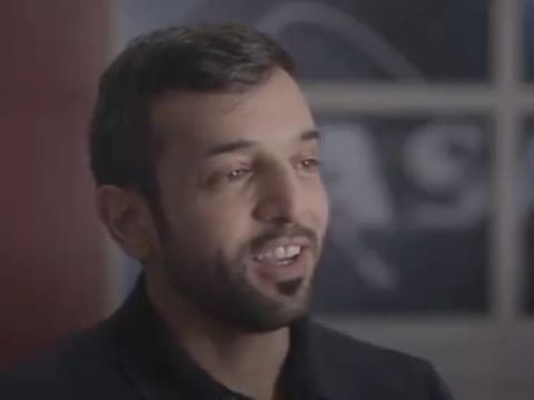 Still from the 9-minute clip in which Al Neyadi looks back at his historic endeavour in space 