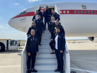 Watch: Al Neyadi flies back to UAE in 'Al Ain' aircraft
