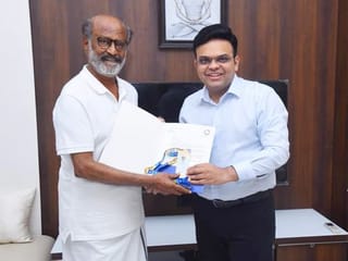 'Phenomenon Beyond Cinema': Jay Shah presents World Cup golden ticket to megastar Rajinikanth