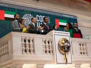 COP28 president-designate Dr Sultan Al Jaber rings the bell at NYSE, opens trading on Wall Street