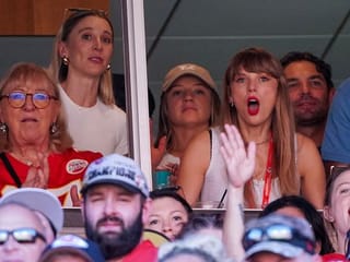 Pop star Taylor Swift's touchdown celebration with Travis Kelce sparks romance speculation