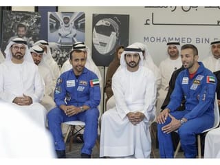 Watch: Dubai Crown Prince Sheikh Hamdan praises UAE astronaut Sultan Al Neyadi during their meeting