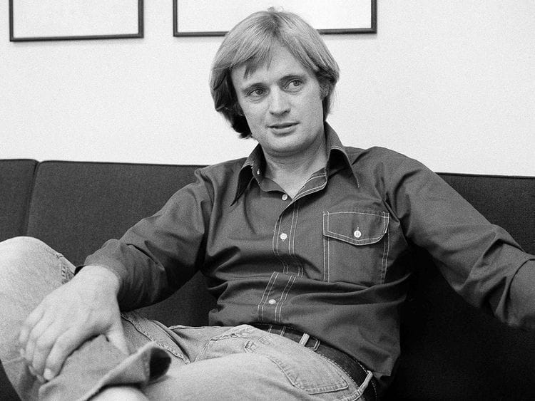 David McCallum, star of the NBC-TV series "The Invisible Man," is shown during an interview with Jay Sharbutt at NBC studios in New York, Aug. 28, 1975. McCallum, who became a teen heartthrob in the hit series "The Man From U.N.C.L.E." in the 1960s and was the eccentric medical examiner in the popular "NCIS" 40 years later, died on Monday, Sept. 25, 2023. He was 90. He died of natural causes surrounded by family at New York Presbyterian Hospital, CBS said in a statement. 