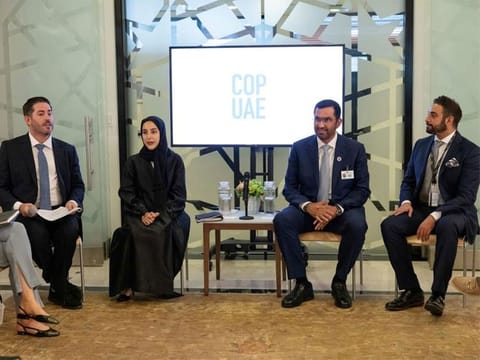 COP28 President-Designate Dr. Sultan Al Jaber and Youth Climate Champion Shamma Al Mazrui met with more than 30 youth representatives at the Youth Ambition Majlis. 