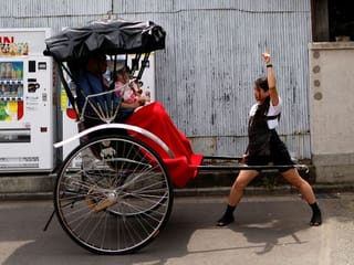 Photos: Social media inspires Japanese women to dash into rickshaw pulling 