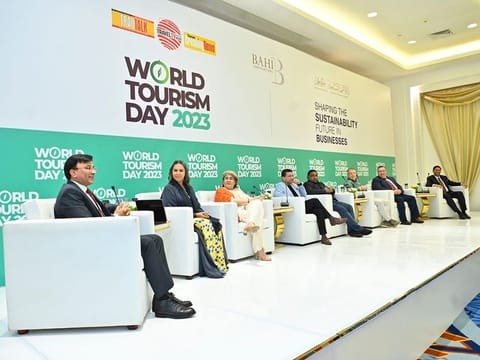 World Tourism Day panel discussion: The event focussed on the theme “Shaping the Sustainability Future in Businesses," moderated by Iftikhar Hamdani