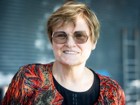 Biochemist Katalin Kariko poses for a photo in Budapest, Hungary, Saturday, June 3, 2023.  