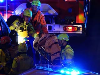 Photos: 21 killed after bus falls from Venice bridge and catches fire
