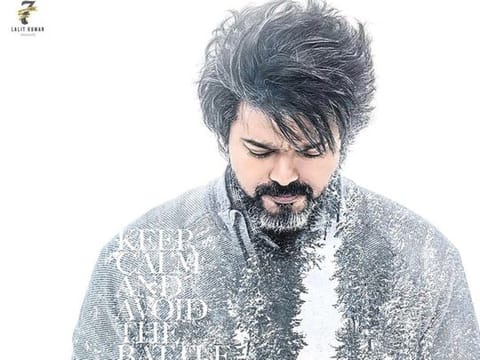 Thalapathy Vijay in a still from 'Leo', his upcoming movie