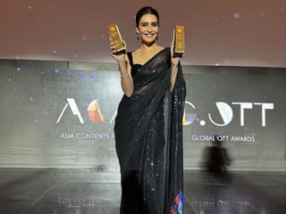 Bollywood star Karishma Tanna wins best lead actress award for 'Scoop' at Busan Film Festival
