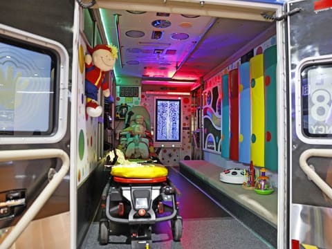 Sensory Ambulance on display on the first day of AccessAbilities Expo at Dubai World Trade Centre on Monday