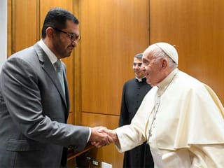 Dr Sultan Al Jaber, Pope Francis meet to discuss inter-faith initiatives