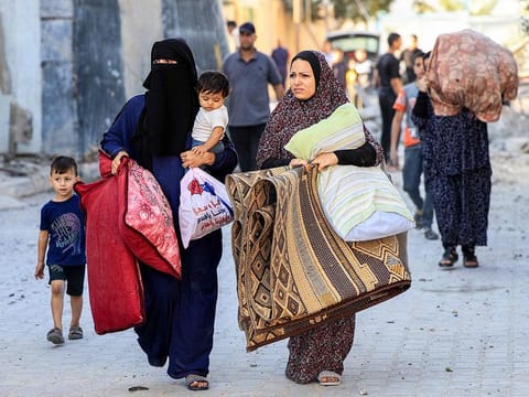 Hundreds of thousands of people have been displaced in Gaza