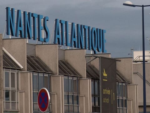 The Nantes Atlantique airport, on June 8, 2020 in Bouguenais, western France. Six airports across France were evacuated on October 18, 2023 after emailed "threats of attack". 