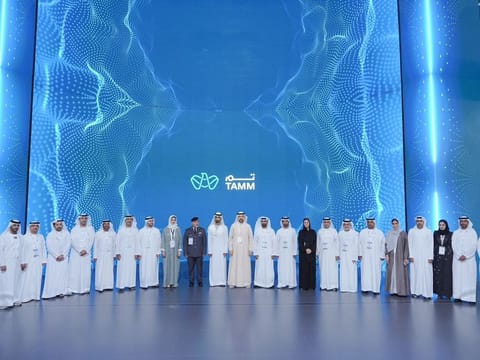 The launch of the updated 'TAMM' app at Gitex 2023. Picture used for illustrative purposes.
