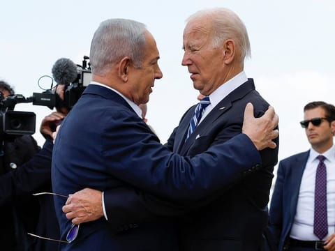File photo: US President Joe Biden and Israeli Prime Minster Benjamin Netanyahu.