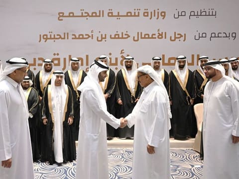 Sheikh Mansoor bin Mohammed bin Rashid Al Maktoum at the mass wedding ceremony in Dubai on Sunday.