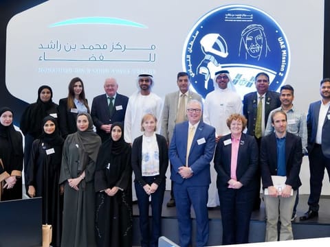 Attendees at the first UAE Space Life Sciences meeting in Dubai 
