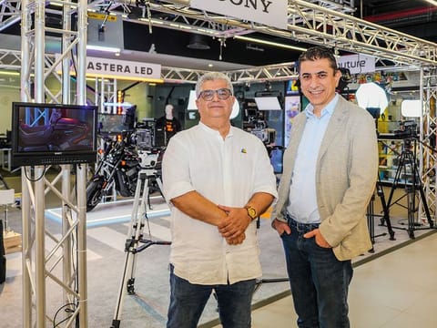 Kaveh Farnam (left) and Alaa Al Rantisi, Co-founders, Advanced Media Training (AMT)