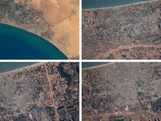 Sultan Al Neyadi shares photos of Gaza Strip he took from space; wishes for peace