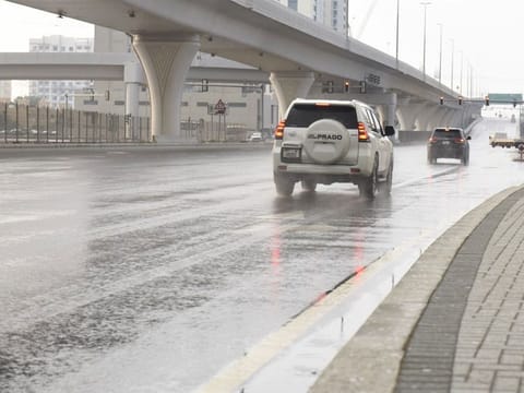  Rain in Furjan area, Dubai.