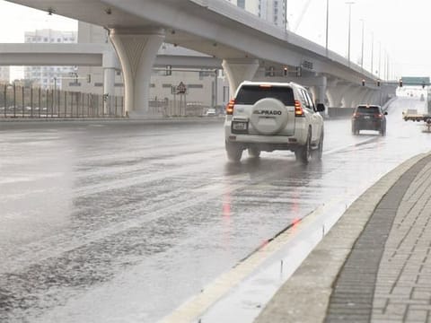  Rain in Furjan area, Dubai.