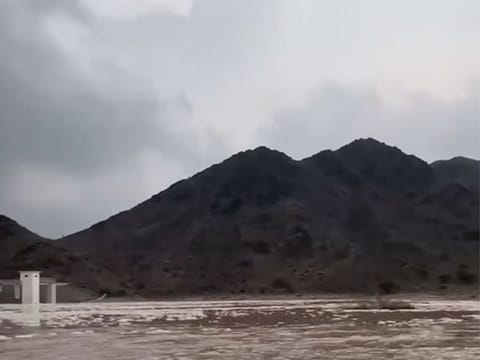 Rain hit parts of the UAE on Wednesday and more rain is expected this month. 