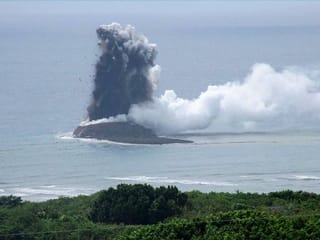 Photos: New island emerges after undersea volcano erupts off Japan, but experts say it may not last long