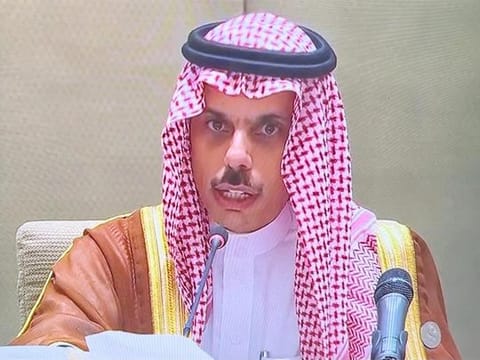Saudi Arabia’s Foreign Minister, Prince Faisal bin Farhan, said: “What we are seeing is the Israelis are crushing Gaza, the civilian population of Gaza.” 