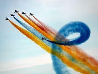 Stunning fly-past, curious visitors: Dubai Airshow 2023 Day 1 in pictures 