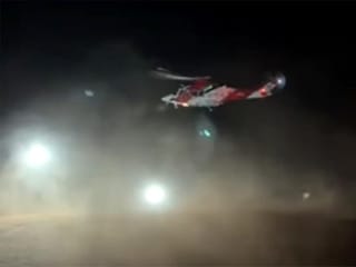 Video: Injured man airlifted from Sharjah desert after bicycle accident