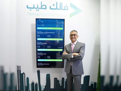 Mahesh Shahdadpuri, Founder & CEO, TASC, during the launch of the "Falek Tayyeb" the platform and app  exclusively gears towards Emiratisation.