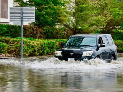 Roads and Transport Authority (RTA) urged caution on the roads as parts of the UAE were hit by heavy rain