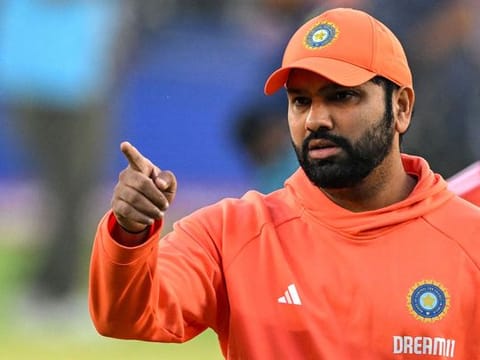 Can Rohit Sharma (above) emulate Kapil Dev and Mahendra Singh Dhoni in winning the World Cup? India’s captain is certainly working at it as he attends a practice session at the Narendra Modi Stadium in Ahmedabad on November 18, 2023. India meet Australia in the final on November 19, 2023.