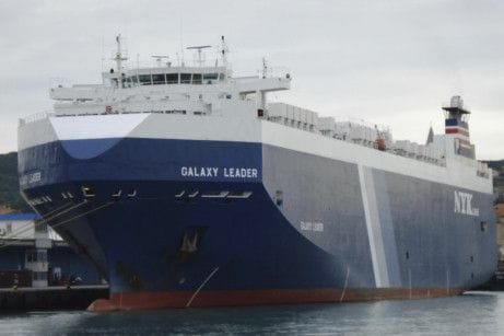 The Galaxy Leader is seen at the port of Koper, Slovenia on September16, 2008. Yemen's militia seized the Israeli-linked cargo ship in a crucial Red Sea shipping route on November 19, 2023, officials said.