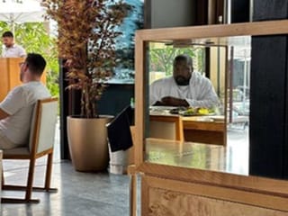 Rapper Kanye West dines alone in Dubai as he continues vacation without Bianca